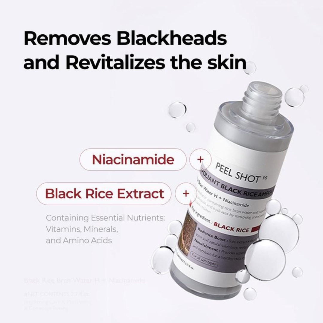 Black Rice Glow Repair Shot | Gentle Cleansing Essence & Exfoliant